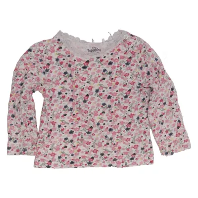 Long sleeve T-shirt (White, Pink, Multicolored) from Topomini Cotton