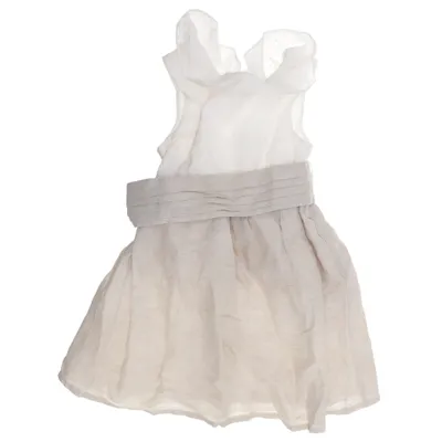 Klänning (Beige, Vit) från Lola Palacios Bomull, Linne, Polyester