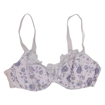 Soutien-gorge (Blanc, Violet) de Gaia Coton, Élasthane, Polyamide, Polyuréthane