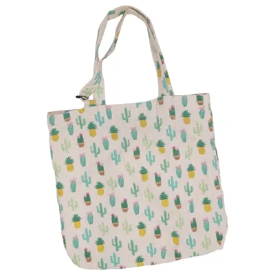 Canvas bag (Beige, Multicolored) from Accessorize Cotton