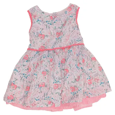 Dress (White, Pink, Multicolored) from Happy Girls Cotton