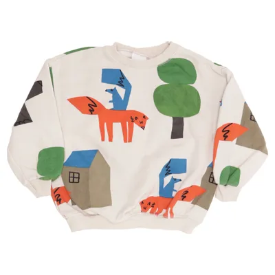 Sweatshirt (Beige, Flerfarvet) fra Zara