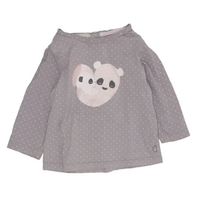 Long sleeve T-shirt (Gray, White) from Obaïbi