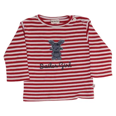Långärmad t-shirt (Röd, Vit) från My Little Bear