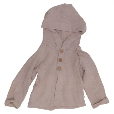 Capuchon sweater (Beige) van 1 + in the Family Acryl, Katoen, Elastaan, Polyamide