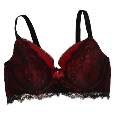 Bra (Red, Black) from Bodyflirt Elastane, Polyamide