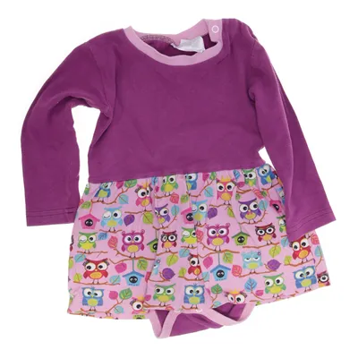 Robe (Violet, Rose, Multicolore) de Babauba Coton, Élasthane