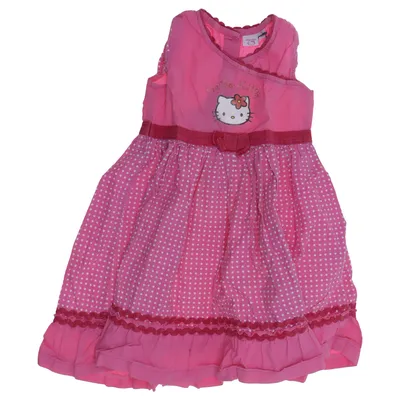 Klänning (Rosa, Vit) från Hello Kitty Bomull