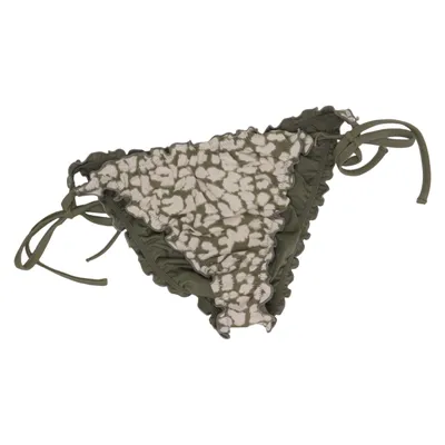 Bikini bottom (Green, Beige) from Love Stories x H&M Elastane, Polyamide, Polyester