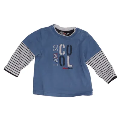 Lange mouwen shirt (Blauw, Wit, Meerkleurig) van Kanz Katoen