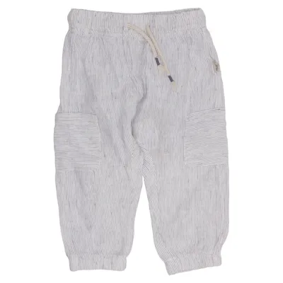 Pants (White, Blue) from Alana Linen