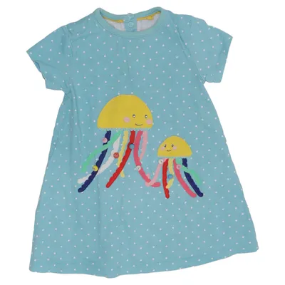 Dress (Blue, Multicolored) from Baby Boden Cotton