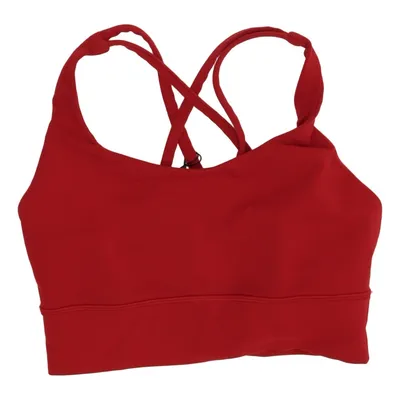 Sports bra (Red) from Lululemon Elastane, Polyamide, Polyester