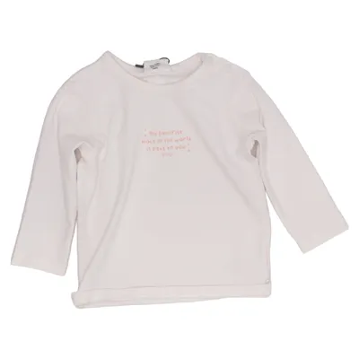 Langærmet t-shirt (Hvid) fra Feetje Elastan, Økologisk bomuld