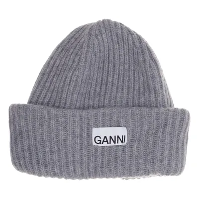 Beaniemössa (Grå) från Ganni Ull
