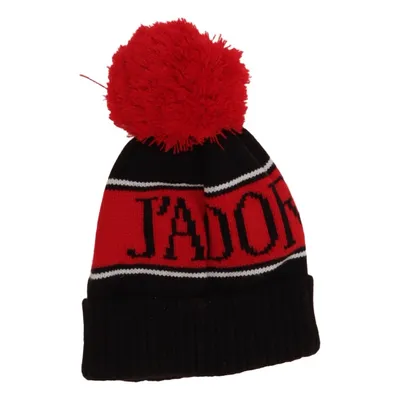 Bobble hat (Black, Red, White) from My Accessories Acrylic