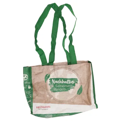 Canvas bag (Beige, Green, White) from Rossmann