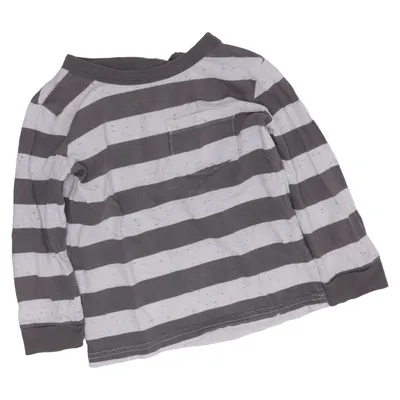 Langærmet t-shirt (Grå, Hvid, Flerfarvet) fra Carter's Bomuld, Polyester