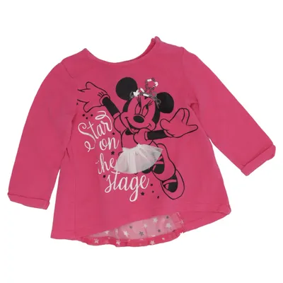 Lange mouwen shirt (Roze) van Disney Baby Katoen, Elastaan