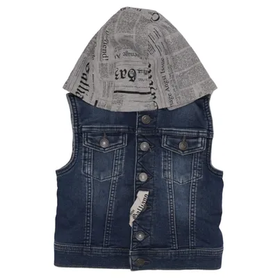 Jeansvest (Blå, Grå, Flerfarvet) fra John Galliano Bomuld, Elastan, Polyester
