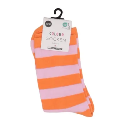 Chaussettes (Orange, Rose) de JES Collection Élasthane, Polyester