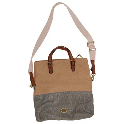 Shoulder-bag (Beige, Gray) from Fossil