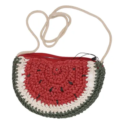 Schoudertas (Rood, Groen, Wit) van Zara Girls Katoen, Linnen