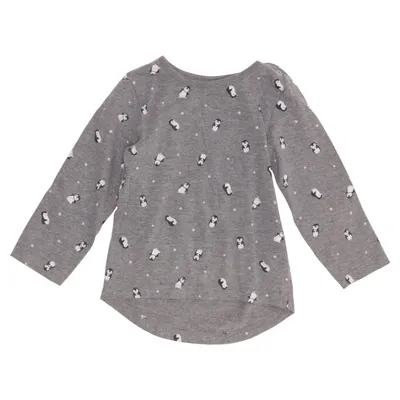 Långärmad t-shirt (Grå, Flerfärgad) från Fashionkilla Bomull, Polyester