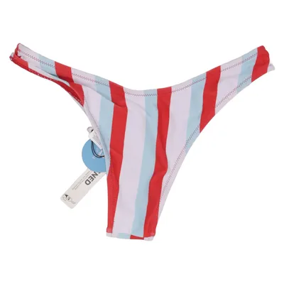 Bikini broekje (Rood, Wit, Blauw) van Cupshe Elastaan, Polyester