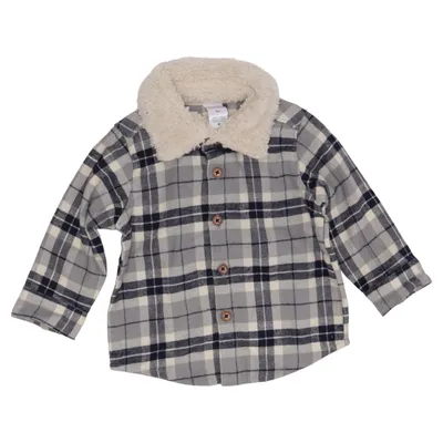 Skjortejakke (Grå, Blå, Hvid) fra Carter's Bomuld, Polyester