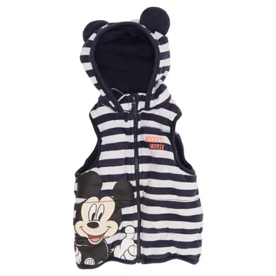 Outer vest (Blue, White) from Disney Baby Cotton, Polyester