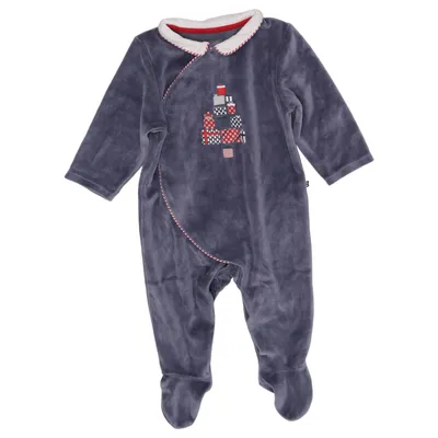 Strampler (Blau, Weiß, Rot) von Okaïdi Baumwolle, Polyester