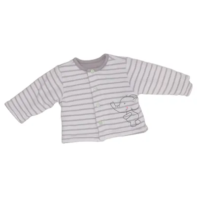 Cardigan (Wit, Grijs) van Bornino Katoen, Polyester