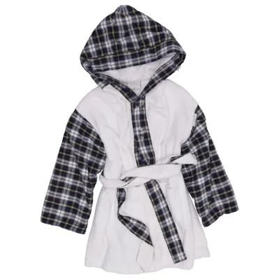 Bathrobe (White, Blue, Multicolored) from Tavolinchen Cotton