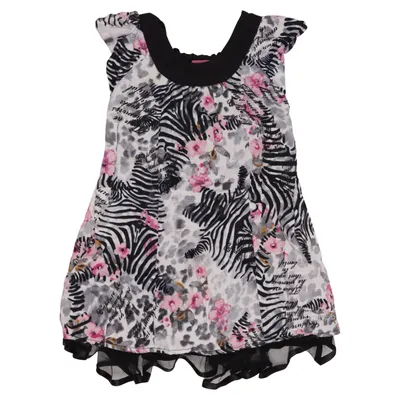 Dress (White, Black, Pink) from Pampolina Cotton