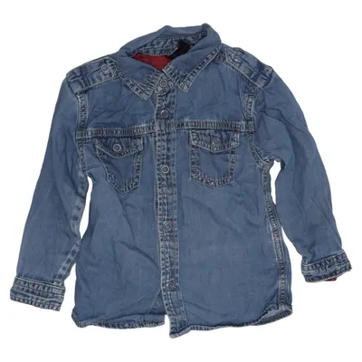 Denim blouse (Blauw) van Zara Baby Katoen