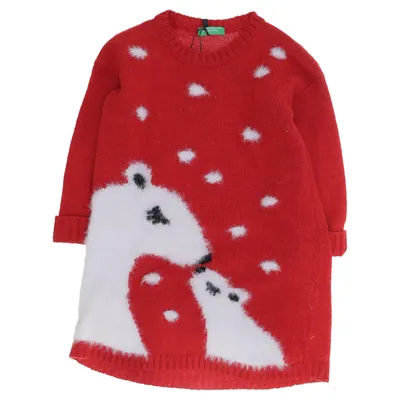 Jultröja (Röd, Vit) från United Colors of Benetton Akryl, Polyamid, Ull