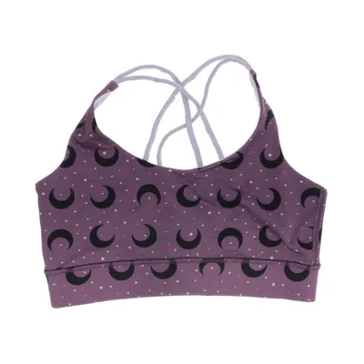 Sports bra (Purple, Black) from Hey Honey Elastane, Polyamide