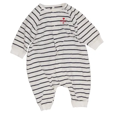 Sparkdräkt (Vit, Blå) från Petit Bateau Bomull