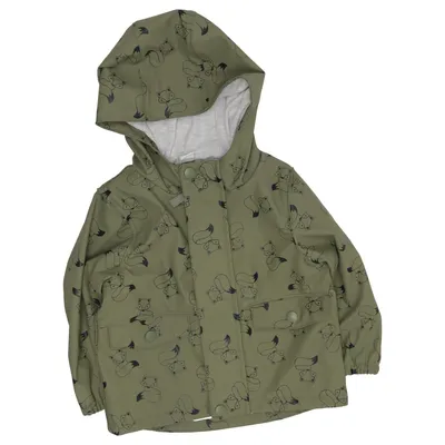 Rain jacket (Green) from Topomini Cotton, Polyester, Polyurethane
