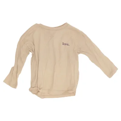 Long sleeve T-shirt (Beige) from Zara Cotton