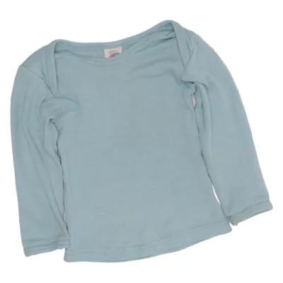 Langærmet t-shirt (Blå) fra Engel Silke, Uld