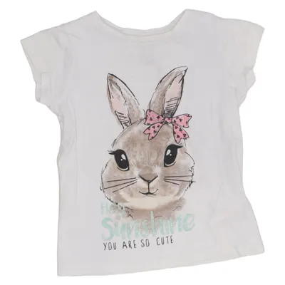 T-shirt (Hvid, Flerfarvet) fra Dopo Dopo Girls Bomuld