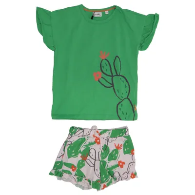 Set (Green, White, Multicolored) from Sanetta Cotton