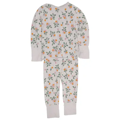 Pajamas (White, Multicolored) from Polarn O. Pyret Elastane, Organic cotton