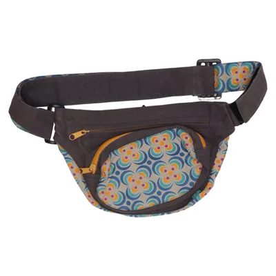 Waist bag (Gray, Multicolored) from Tranquillo Cotton