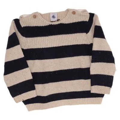 Tröja (Blå, Beige) från Petit Bateau Bomull, Polyamid, Ull