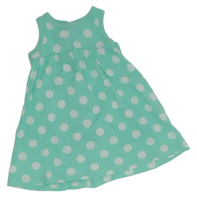 Dress (Green, White) from Petit Bateau Cotton