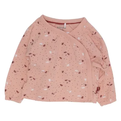 Slå-om top (Pink, Flerfarvet) fra Prénatal Elastan, Økologisk bomuld