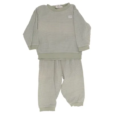Pajamas (Green, White) from Feetje Cotton, Polyester